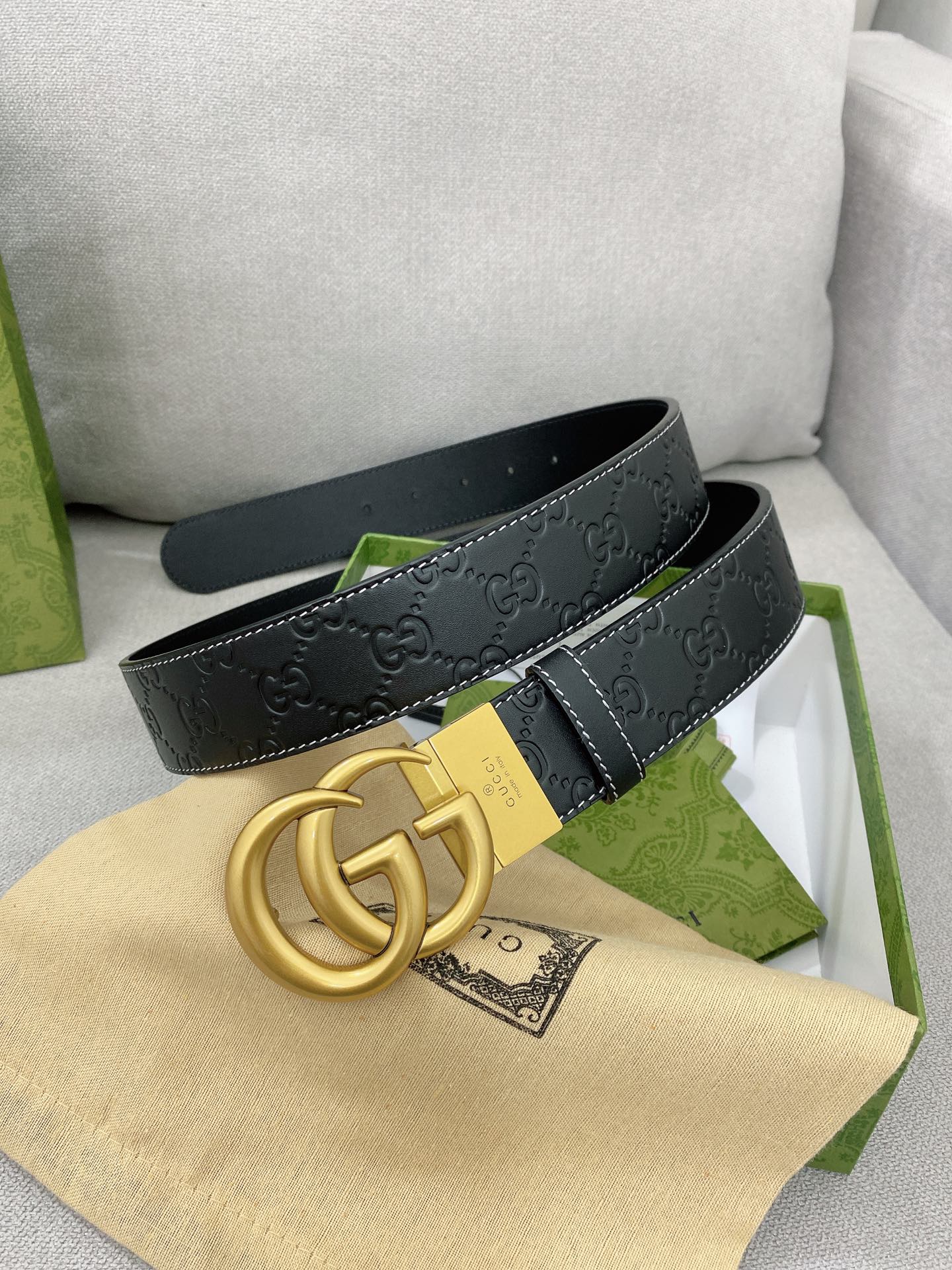 Gucci.古驰全套包装3.8cm专