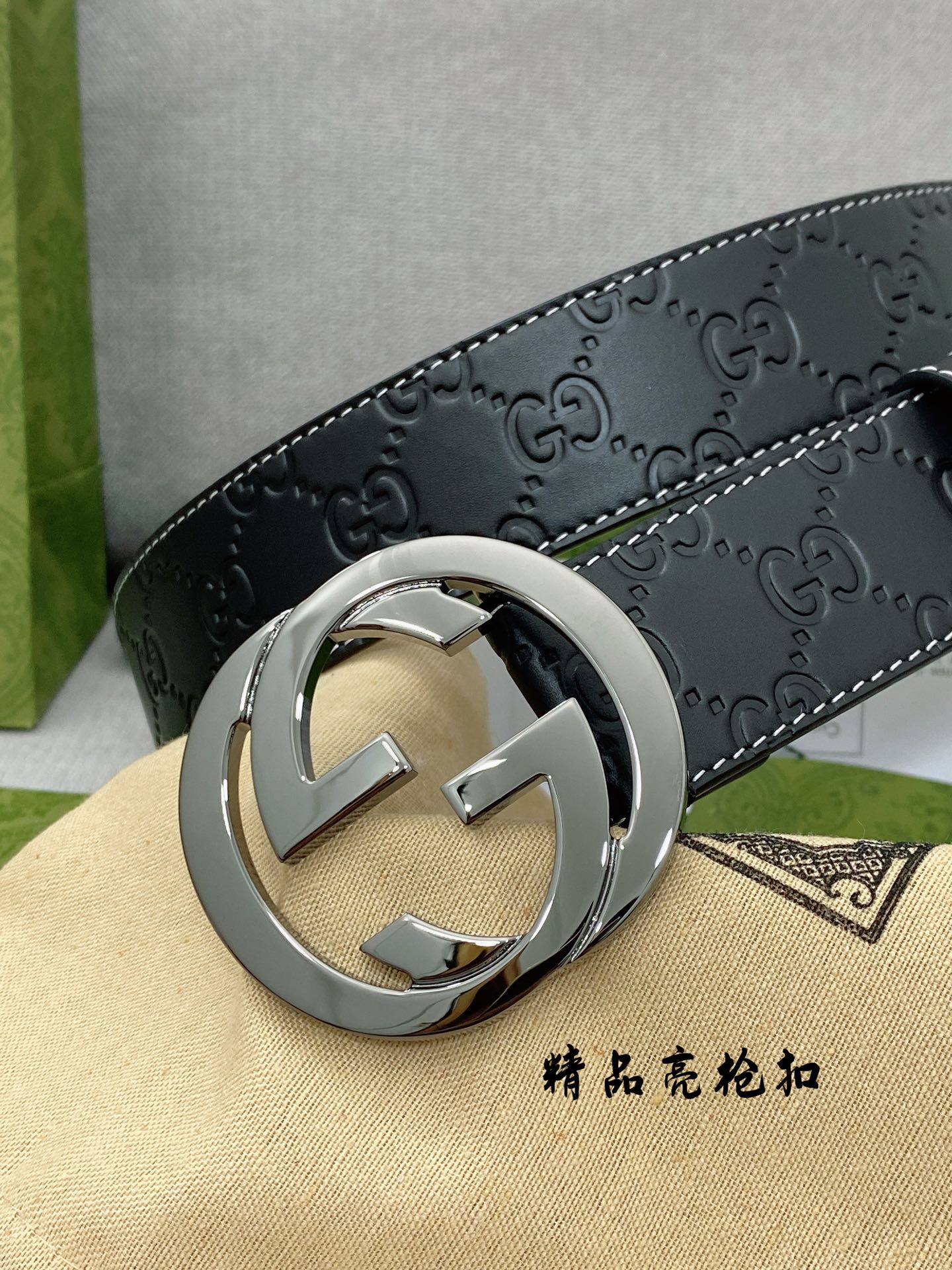 Gucci.古驰全套包装3.8cm专