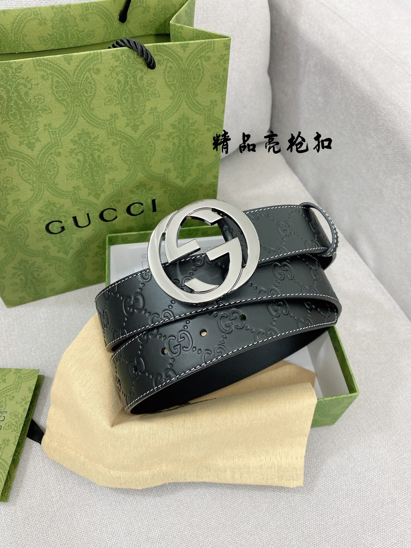 Gucci.古驰全套包装3.8cm专