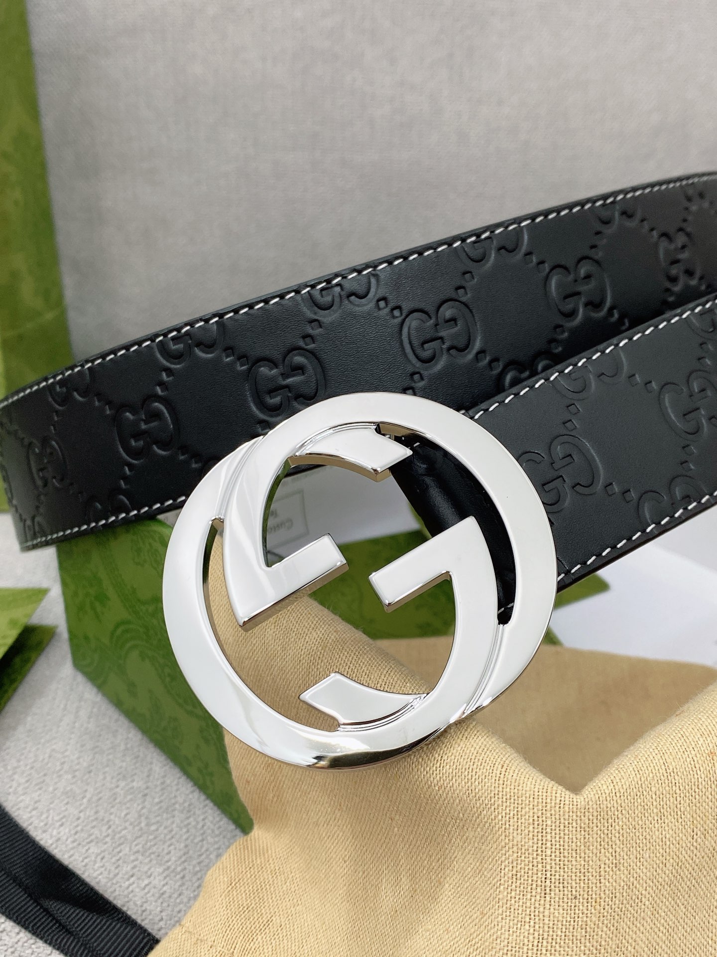 Gucci.古驰全套包装3.8cm专