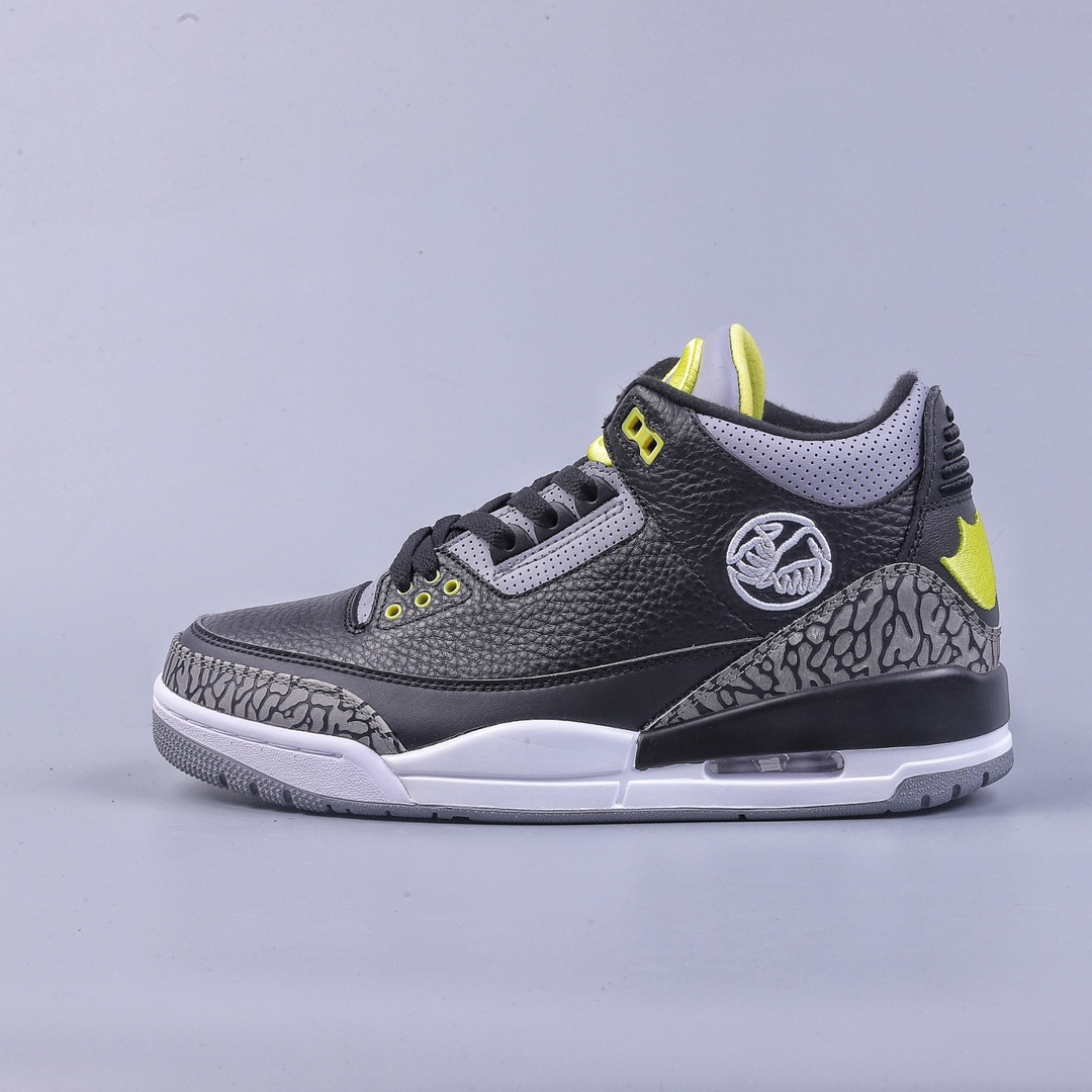 纯原 Air Jordan AJ3 Retro 俄勒冈黑黄鸭子 原楦原纸板开发