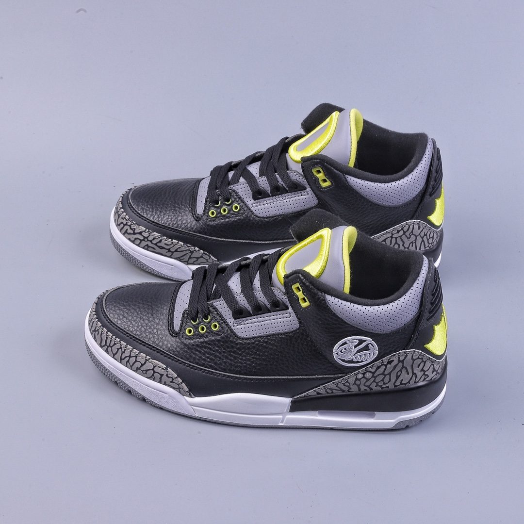 纯原 Air Jordan AJ3 Retro 俄勒冈黑黄鸭子 原楦原纸板开发