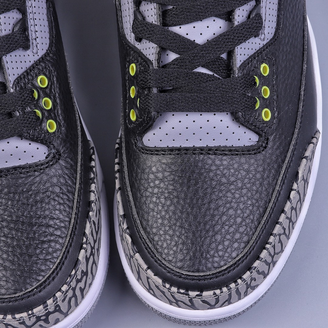纯原 Air Jordan AJ3 Retro 俄勒冈黑黄鸭子 原楦原纸板开发
