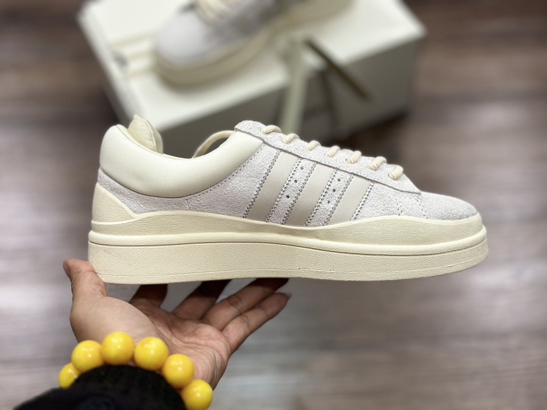 Bad Bunny x Adidas Campus Light ”Cloud White” College Wright Series Low Top FZ5823