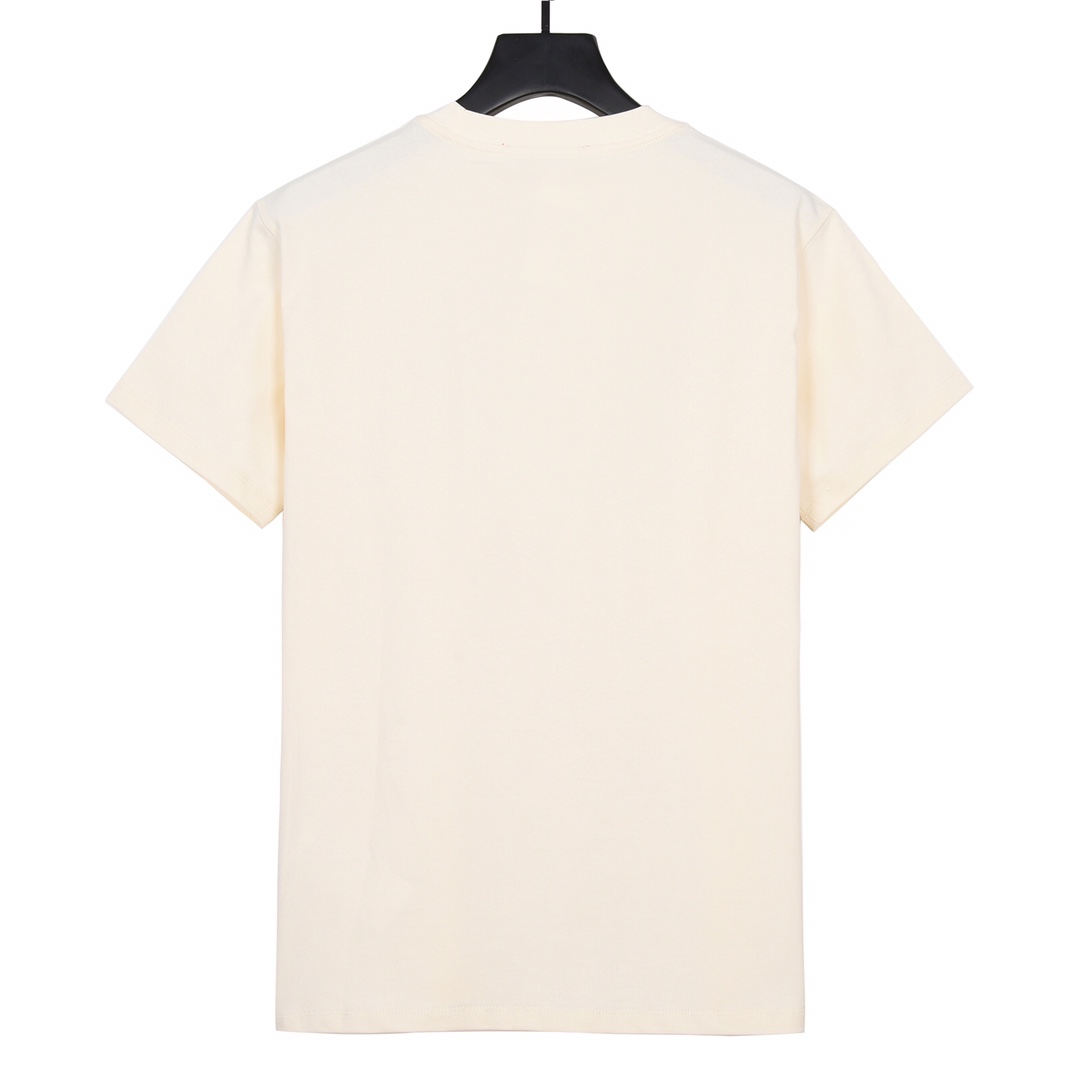 上新170 GUCCI 古驰 23Fw春夏最新双G绿色双G字母印花短袖