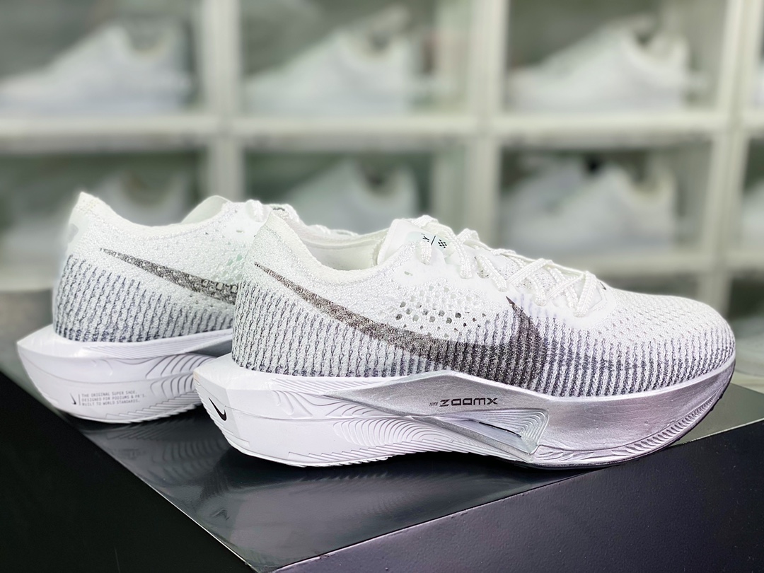 230 ZoomX Vaporfly Next% 3”White/Black/Red”空气飞行3代慢跑鞋“针织银白”DV3853-102