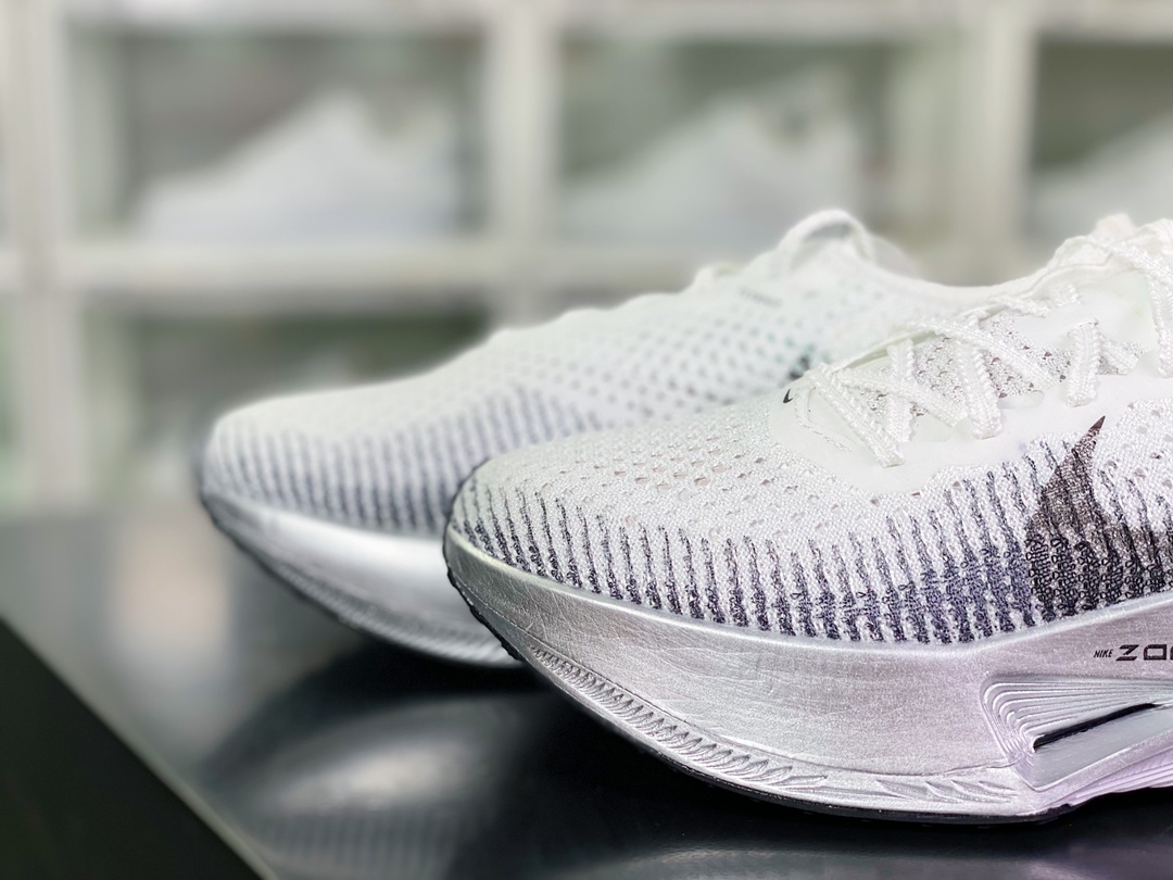 230 ZoomX Vaporfly Next% 3”White/Black/Red”空气飞行3代慢跑鞋“针织银白”DV3853-102