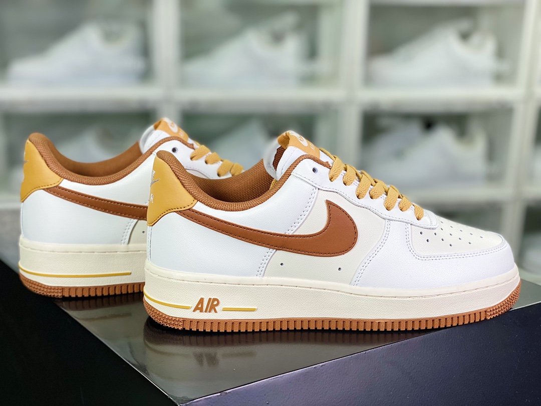 200  Air Force 1’07 Low”White/Sand/Brown”空军一号“皮革白黄深棕YY3188-103