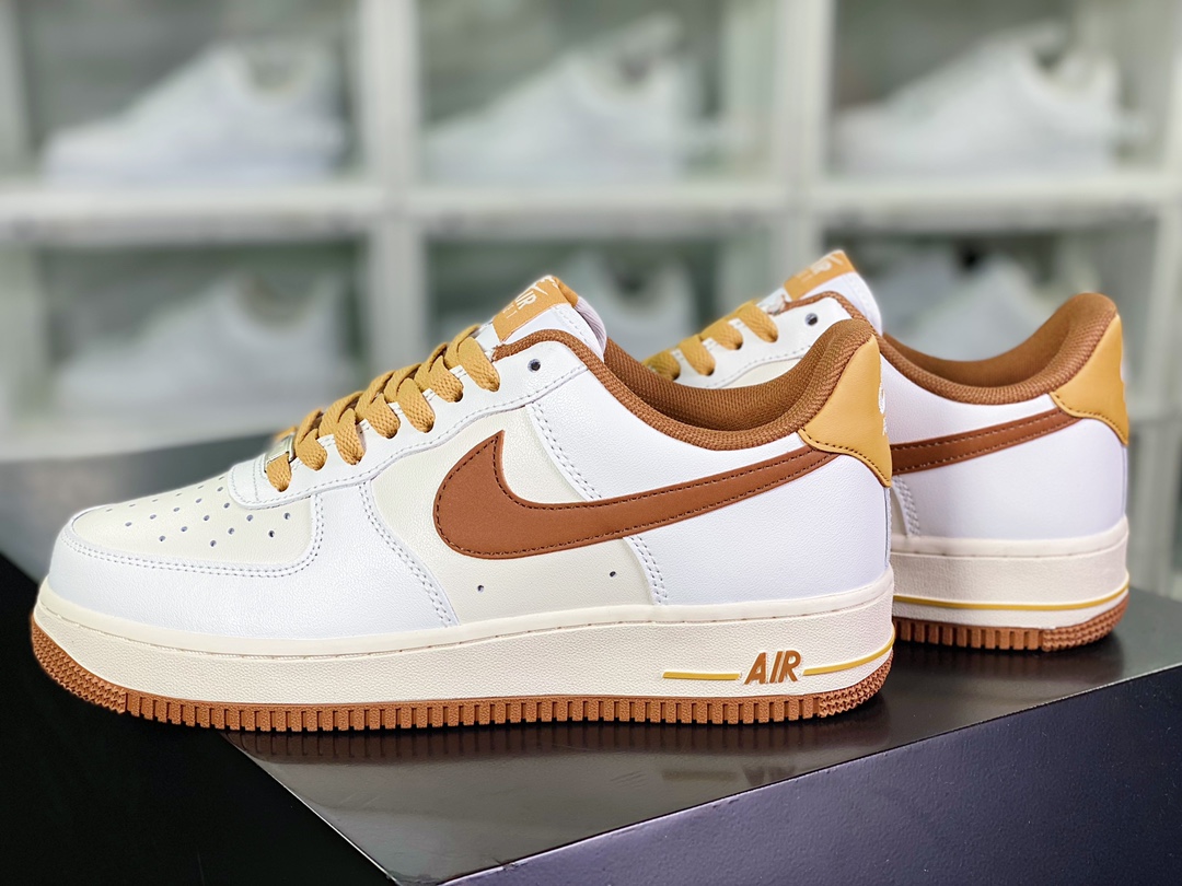 200  Air Force 1’07 Low”White/Sand/Brown”空军一号“皮革白黄深棕YY3188-103