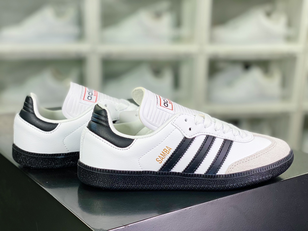 Adidas Originals Samba Classic Samba Classic Series ”Black and White Gray Long Tongue” 772109