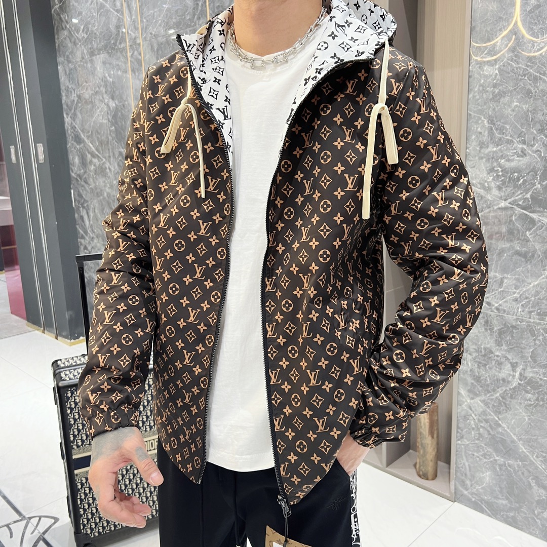 Louis Vuitton Clothing Coats & Jackets Printing Fall/Winter Collection Fashion