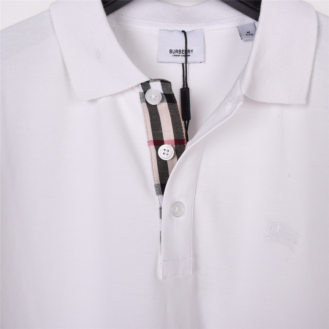 上新190 BURBERRY 巴宝莉纯色剌绣战马短袖Polo衫短袖