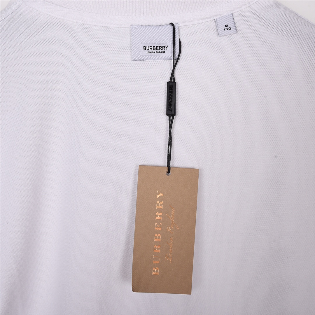 上新190 BURBERRY 巴宝莉纯色剌绣战马短袖Polo衫短袖