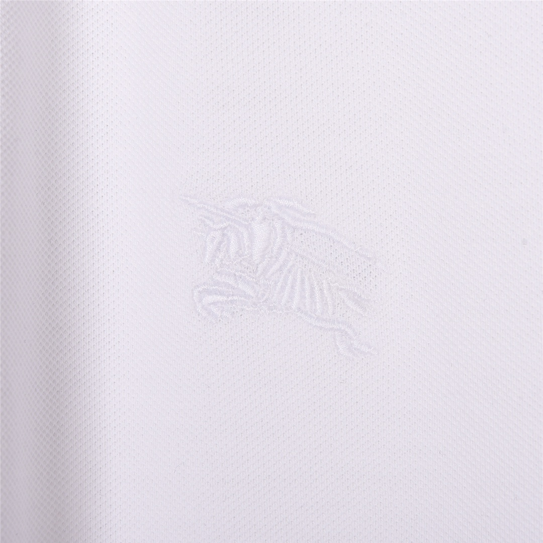 上新190 BURBERRY 巴宝莉纯色剌绣战马短袖Polo衫短袖