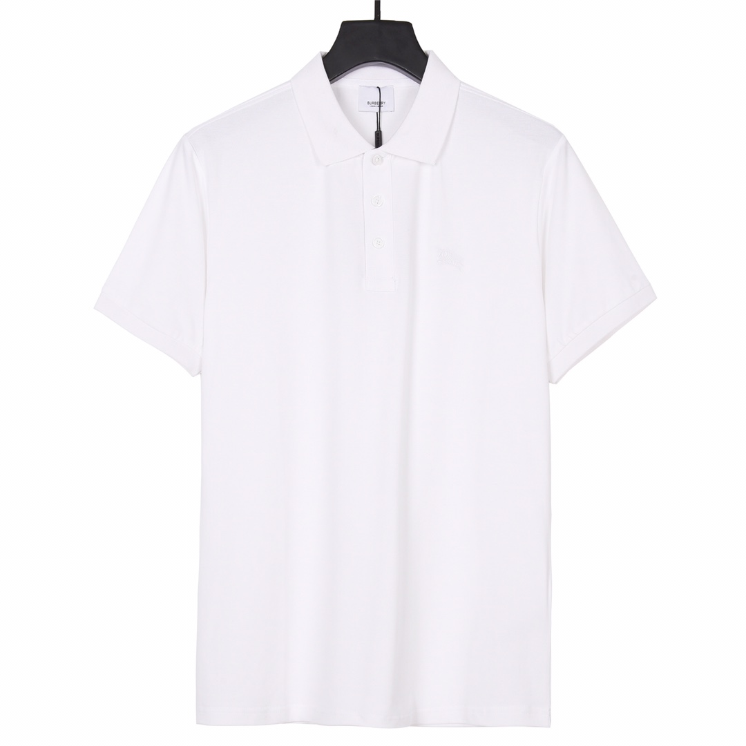 上新190 BURBERRY 巴宝莉纯色剌绣战马短袖Polo衫短袖