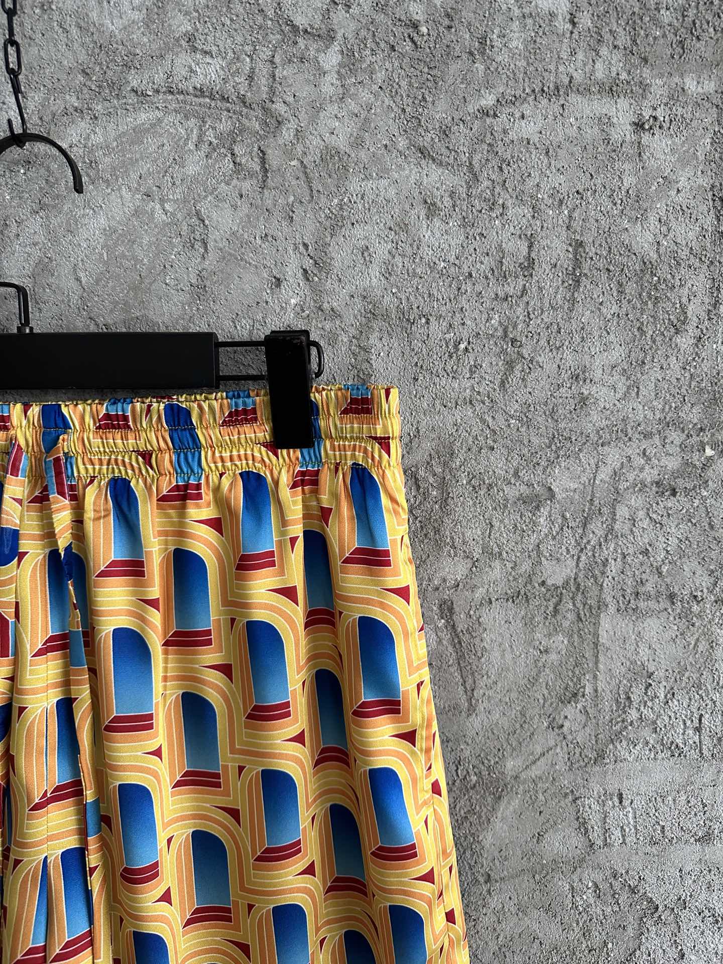 CASABLANCA 2023SS Arched Pattern Silk Shorts - High Definition Custom Fabric 4 i1679840257 201 2