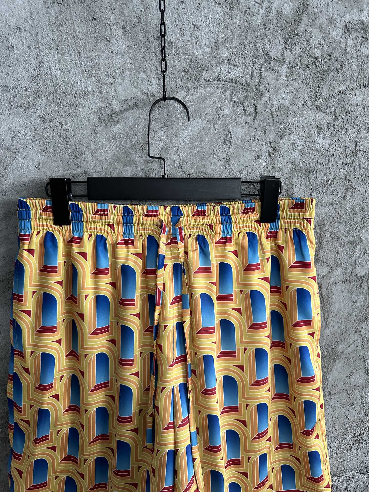 CASABLANCA 2023SS Arched Pattern Silk Shorts - High Definition Custom Fabric 3 i1679840257 3570 1