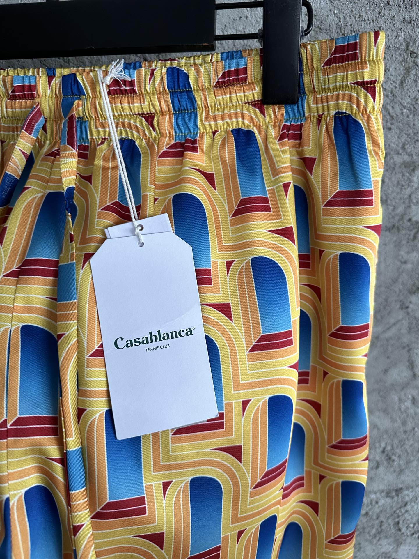 CASABLANCA 2023SS Arched Pattern Silk Shorts - High Definition Custom Fabric 5 i1679840257 5963 3