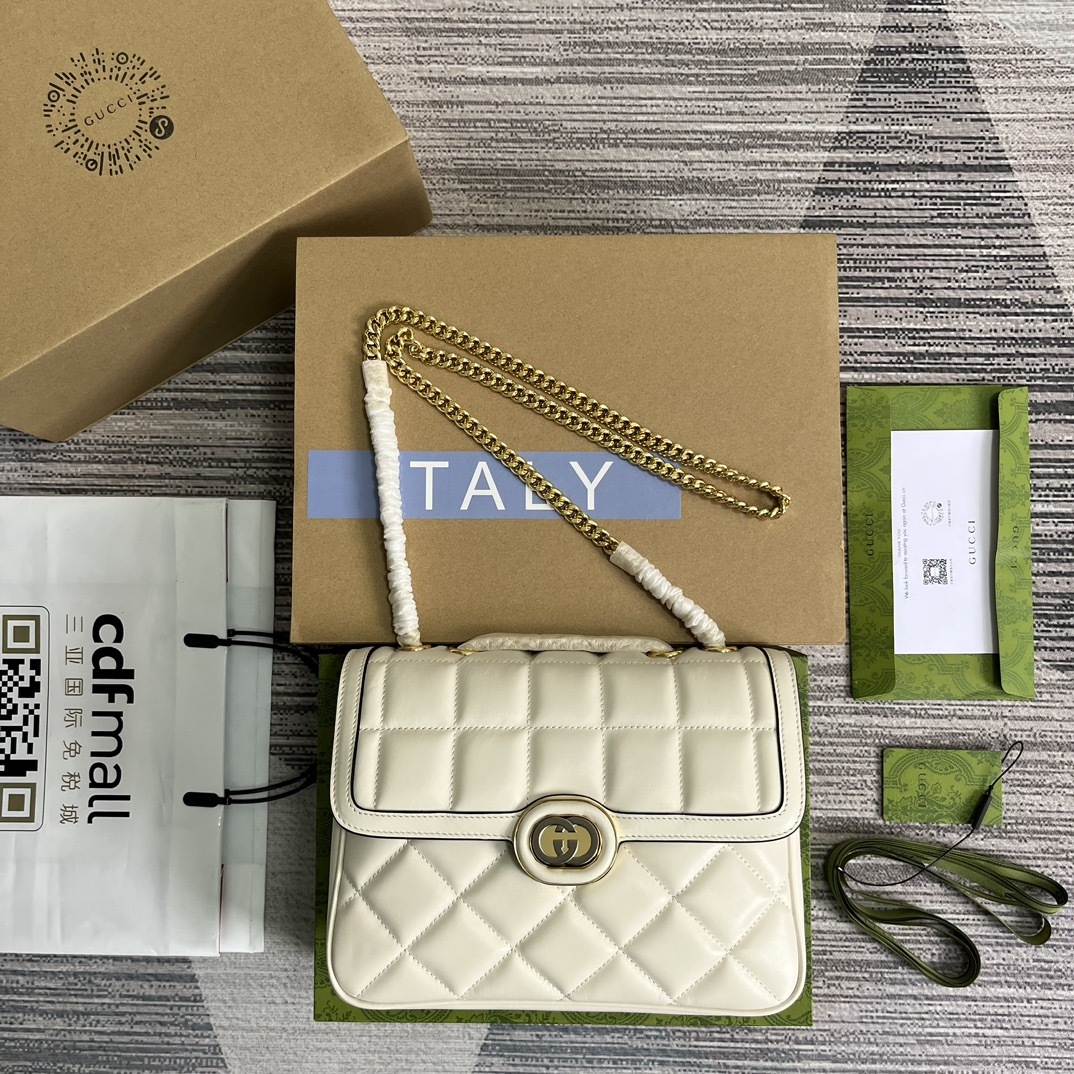 配全套包装️GucciDeco系列小号肩背包Gucci不断拓展自身视野以全新手法焕新演绎经典廓形和精致面