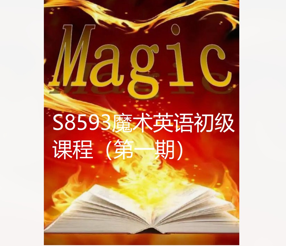 【29[红包]·S8593魔术英语初级课程（第一期）】
