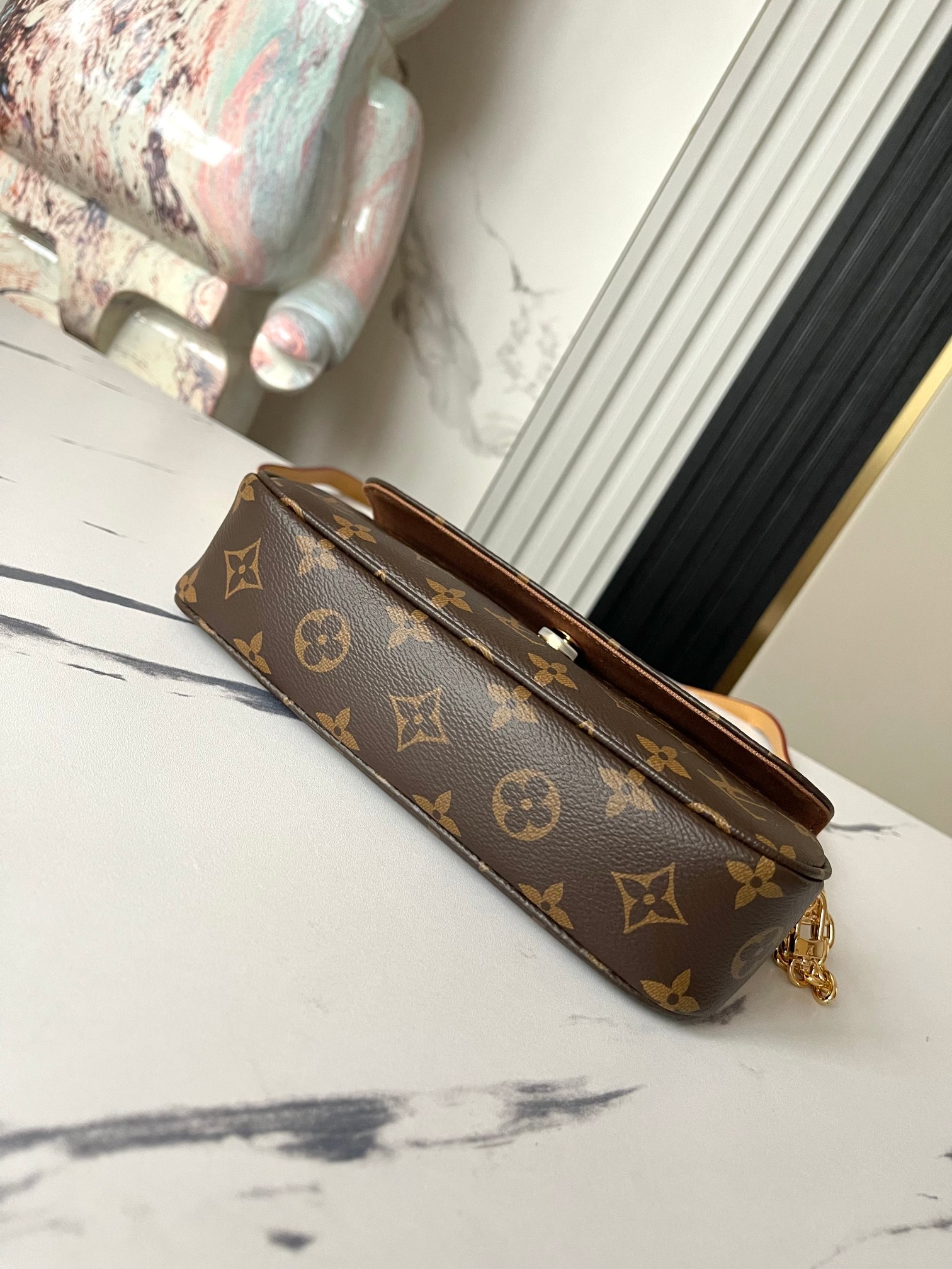 顶级原单独家实拍M81911老花链条包系列WalletOnChainIvy手袋取材Monogram帆布灵