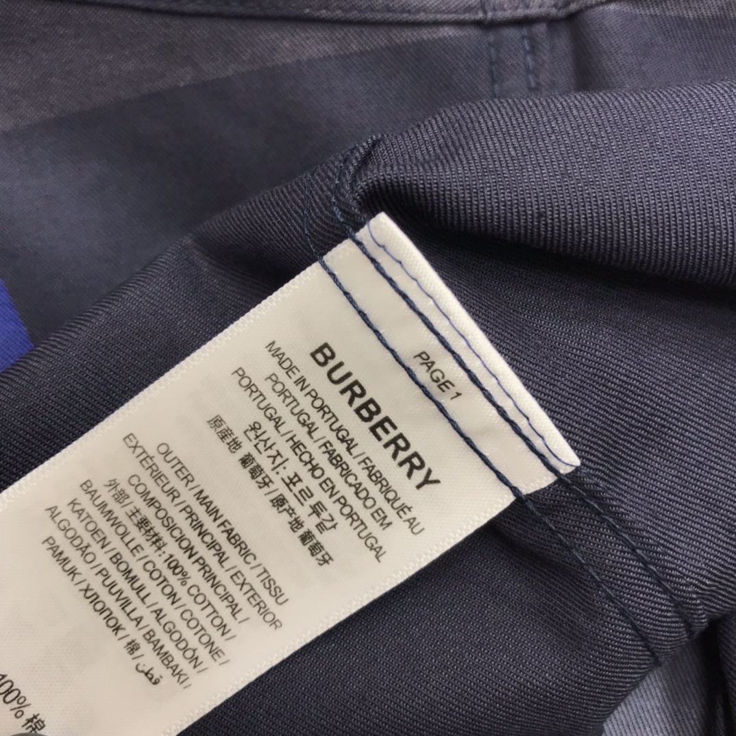 Luxury Blue Long-Sleeve Shirt with Premium Fabric and Laser-Cut Details - 图片 8