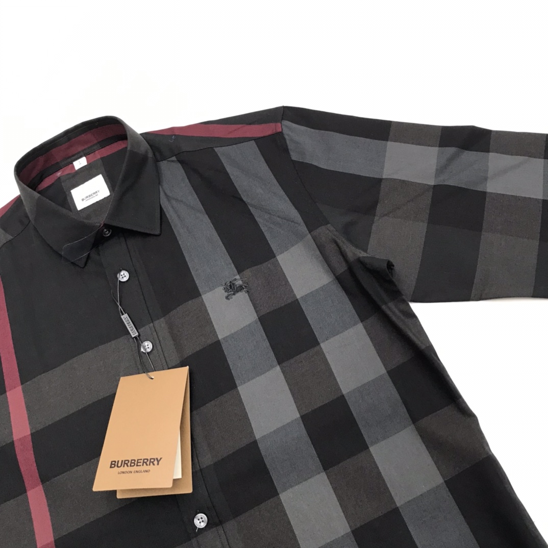 Luxury Burberry Long-Sleeve Shirt with High-Density Fabric and Laser Cutting - 图片 5