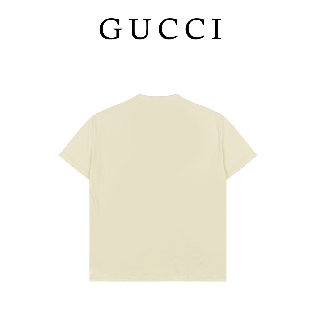 Gucci/古驰 23ss 卡通男孩印花短袖