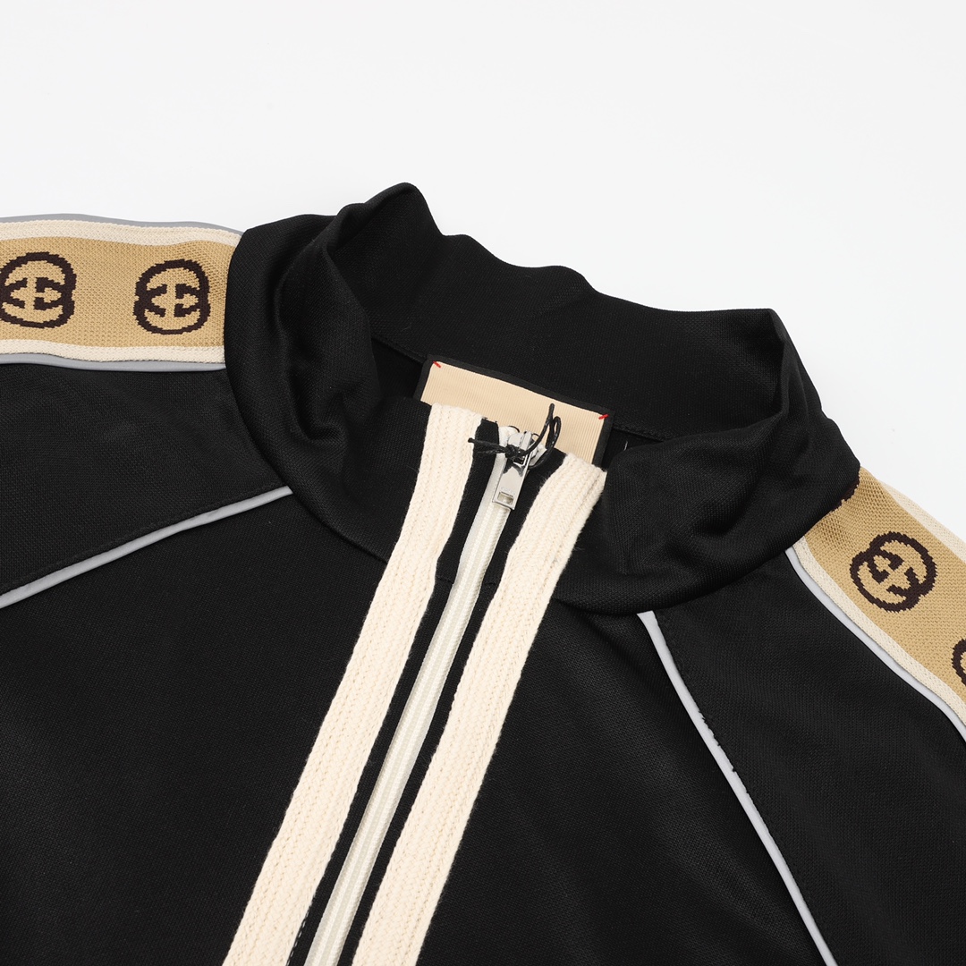 GUCCI/古驰 侧边双G反光织带外套