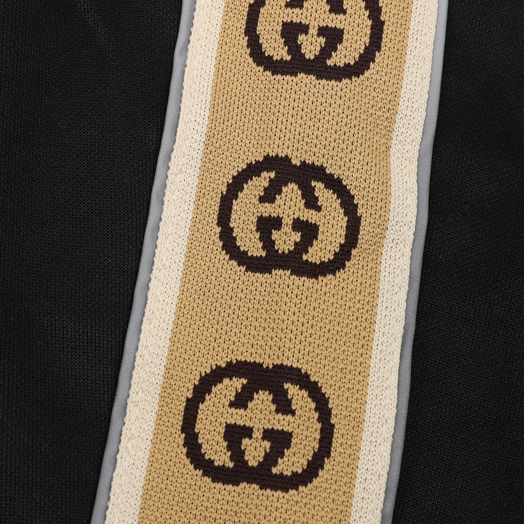 Gucci/古驰侧边双G反光织带长裤
