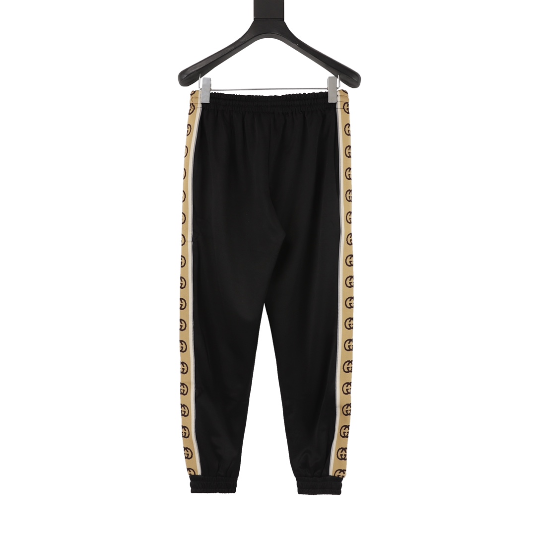 Gucci/古驰侧边双G反光织带长裤
