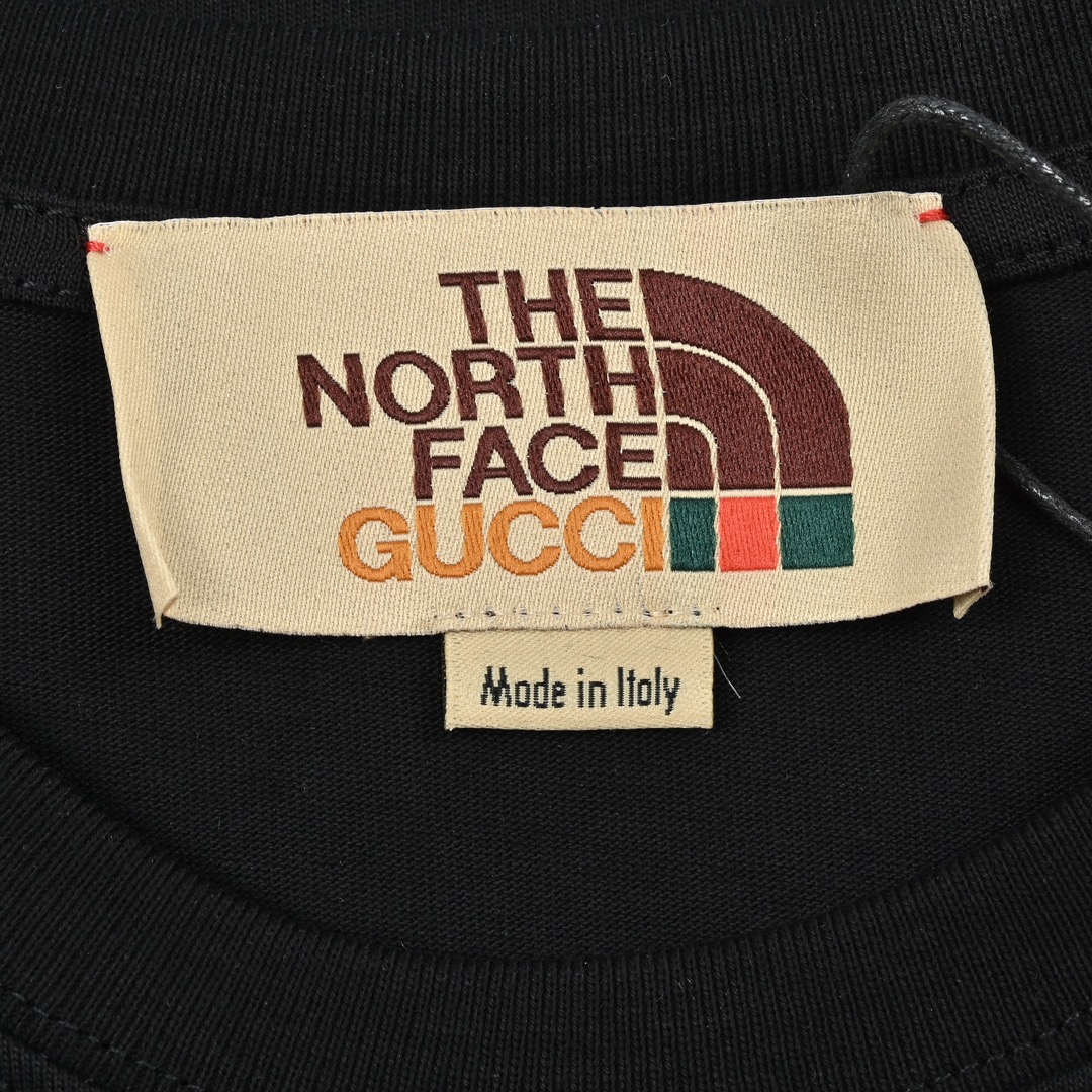 160 Gucci联名The North Face 后背熊短袖T恤