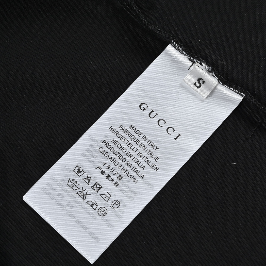 160 Gucci联名The North Face 后背熊短袖T恤