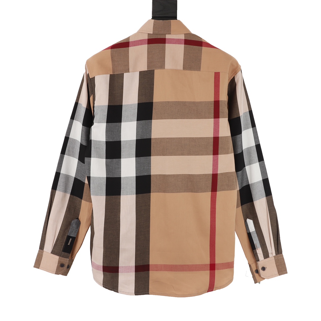 Burberry/巴宝莉 新款刺绣战马小标条纹长袖衬衫