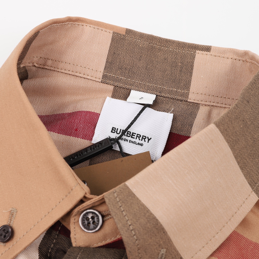 Burberry/巴宝莉 新款刺绣战马小标条纹长袖衬衫