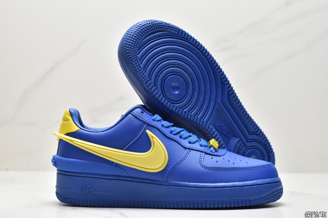 140 AMBUSH x Nike Air Force 1 Low"Blue/Yellow"空军一号宽底版系列低帮DV3464-001