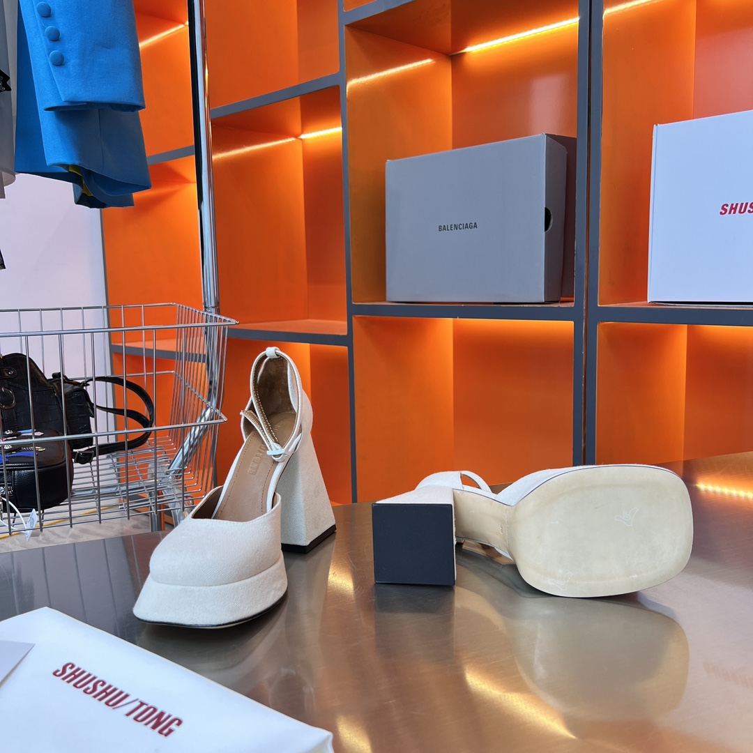 2023 Shushu/Tong High Heels & One Shoe Series: Customized, Elegant, Imported Materials - 图片 4
