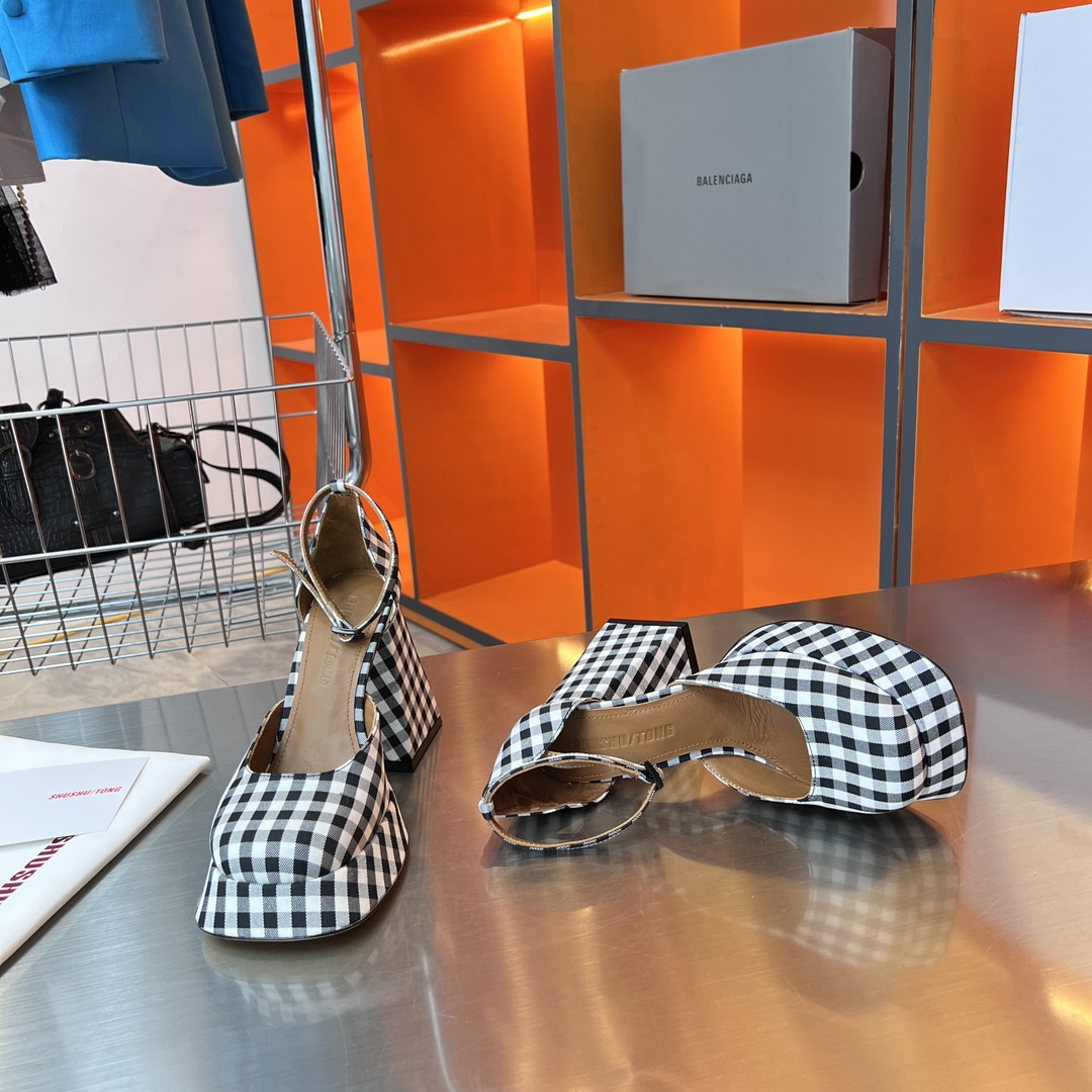 2023 Shushu/Tong High Heels: Customized, Elegant, Imported Materials, Italian Leather, 11cm Heel - 图片 2