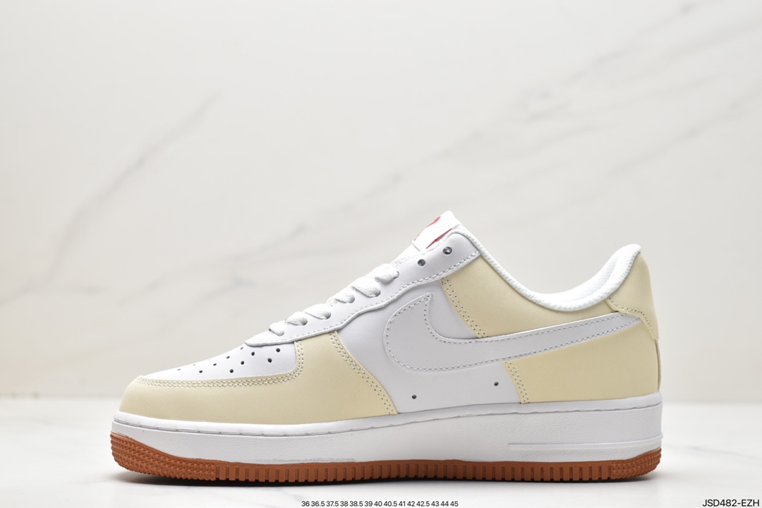 200 帆布面#耐克 Nike Air Force 1 '07 LV8 白绿“3M反光鞋带”立体勾空军一号高帮运动休闲板鞋315122-004