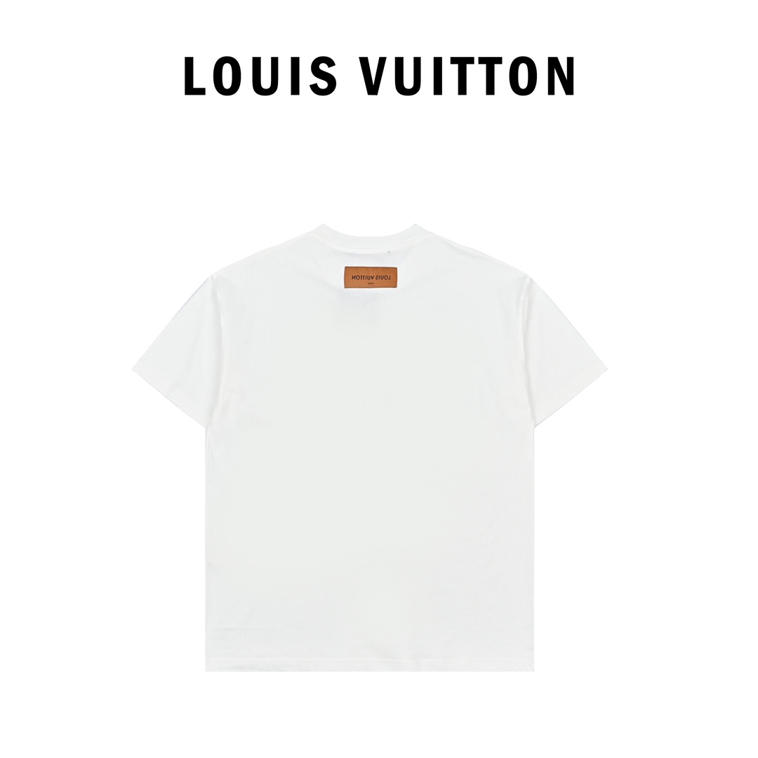 170 Louis Vuitton21ss 星宿连线白色色短袖