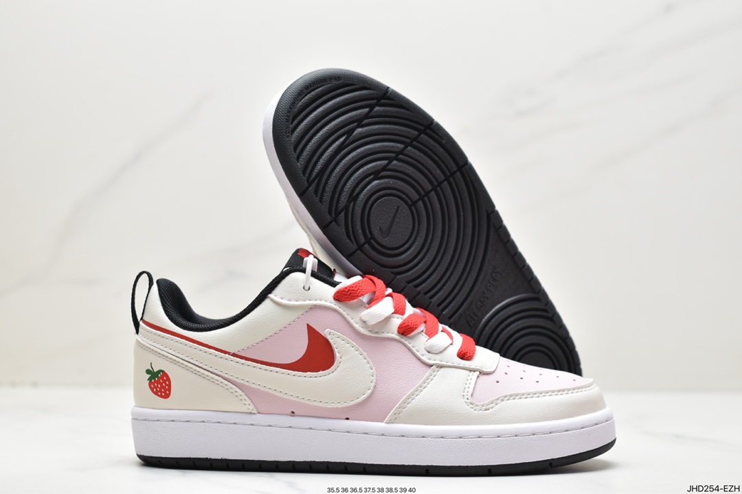 190 Nike Court Borough Low 2 (GS) 低帮休闲板鞋 BQ5448-110