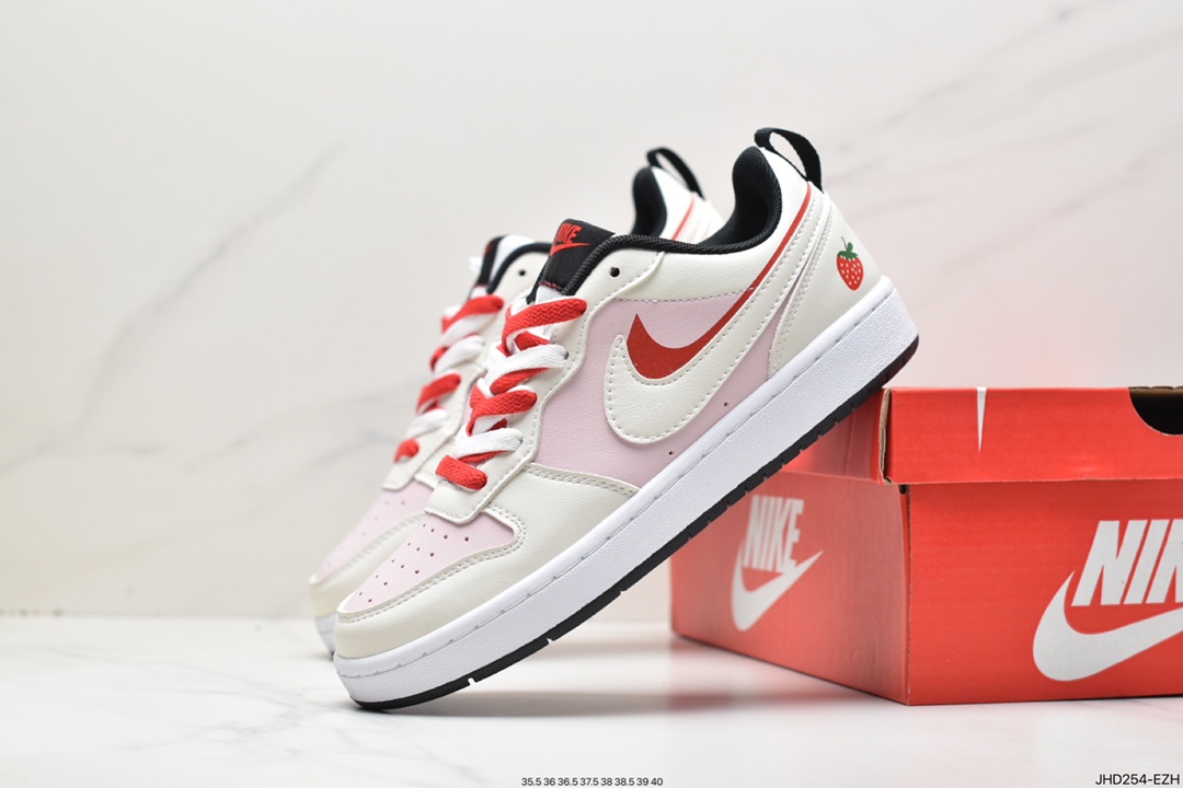 190 Nike Court Borough Low 2 (GS) 低帮休闲板鞋 BQ5448-110