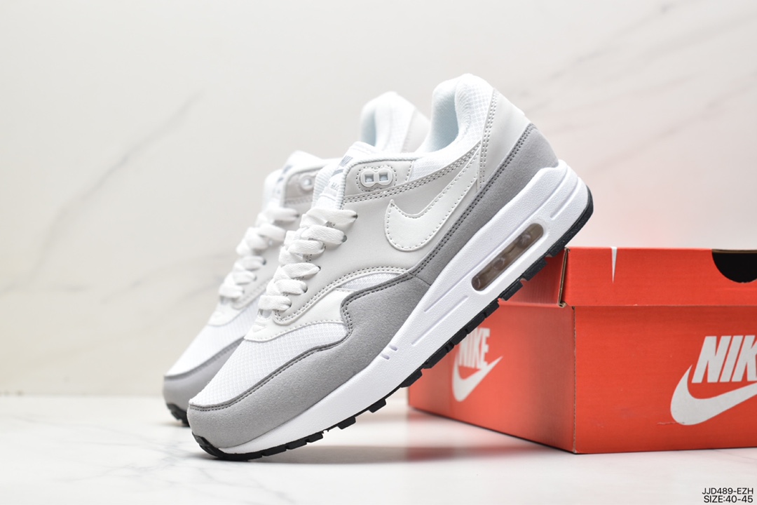 Nike Air Max 1 ”Crepe Hemp” first generation retro air cushion all-match casual sports jogging shoes