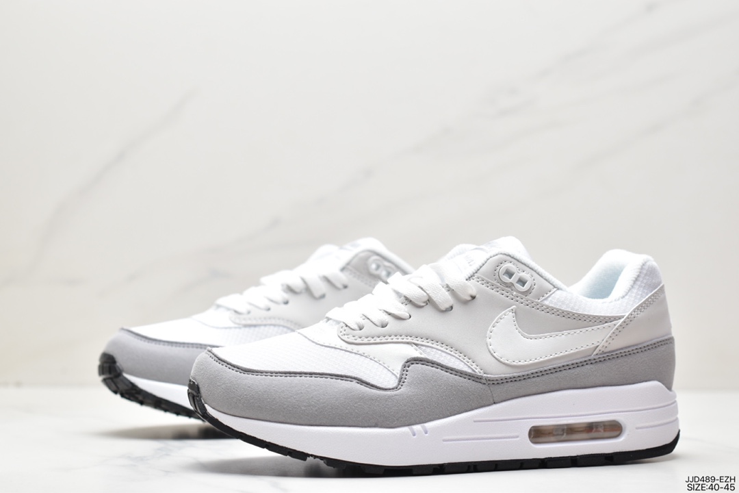 Nike Air Max 1 ”Crepe Hemp” first generation retro air cushion all-match casual sports jogging shoes