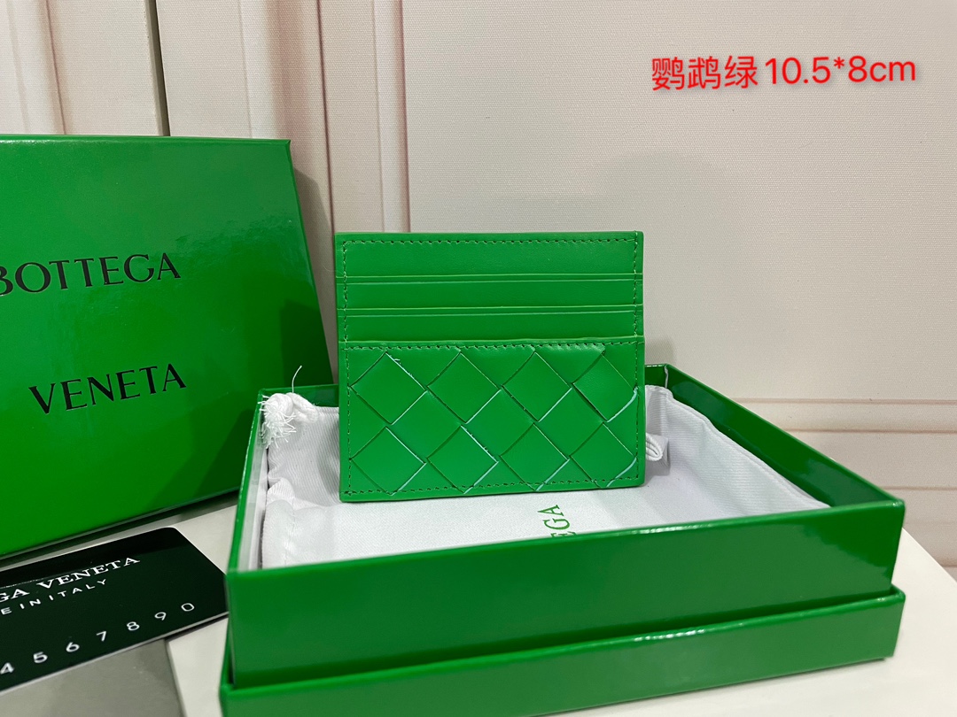 Bottega Veneta Intrecciato tissé cuir de veau porte-cartes 6 emplacements ouverture en L