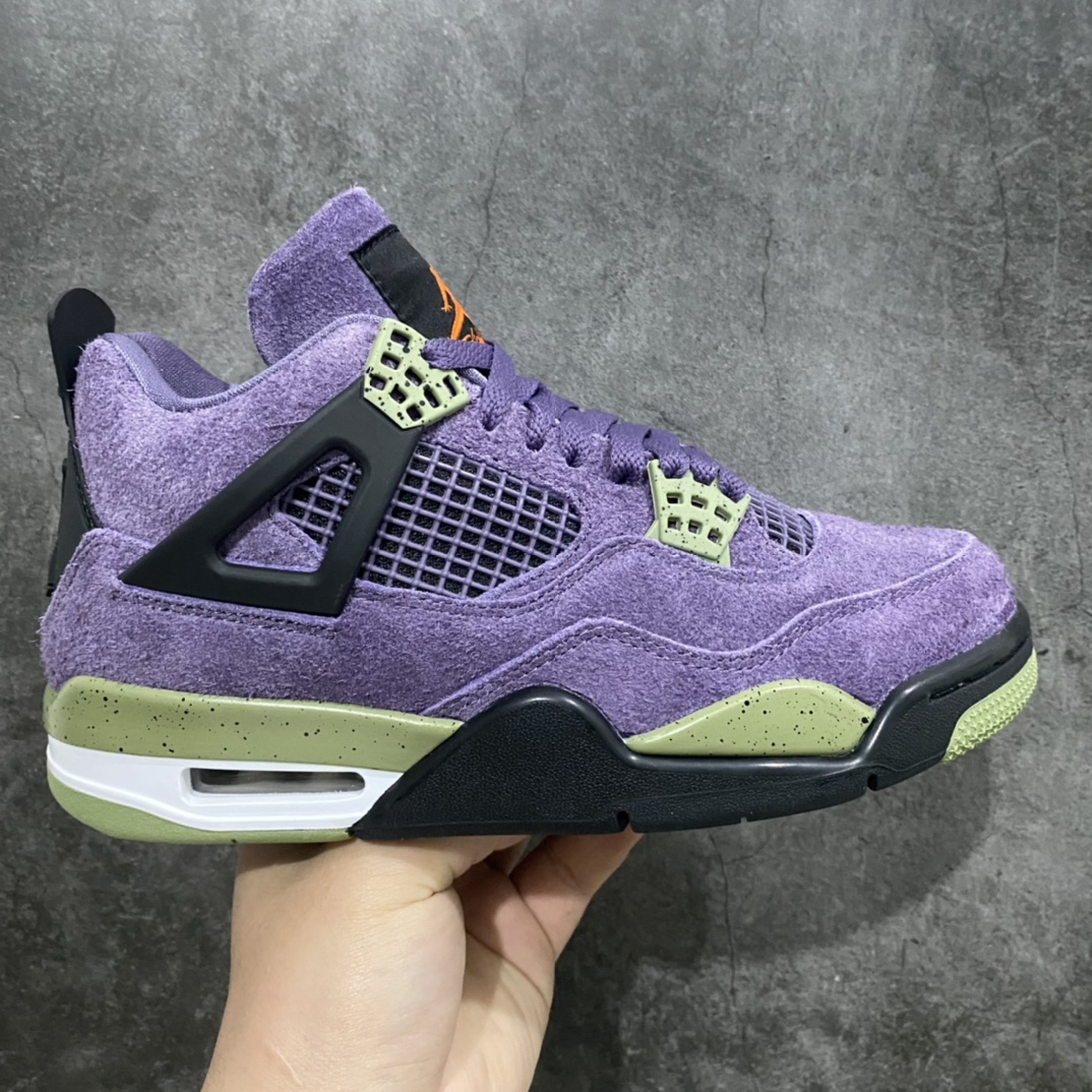 X版Air Jordan 4 Retro 紫色 麂皮 初号机n纯原最高工艺复刻 原装无色差修正n#原楦原纸板开发 全市场最纯正四代版型n#原底真实气垫 回弹反馈充足n完美鞋楦打造 市面最高工艺一切细节如图实拍 所见所得‼️ 货号：AQ9129-500nSize: 36/44.5-莆田鞋批发中心