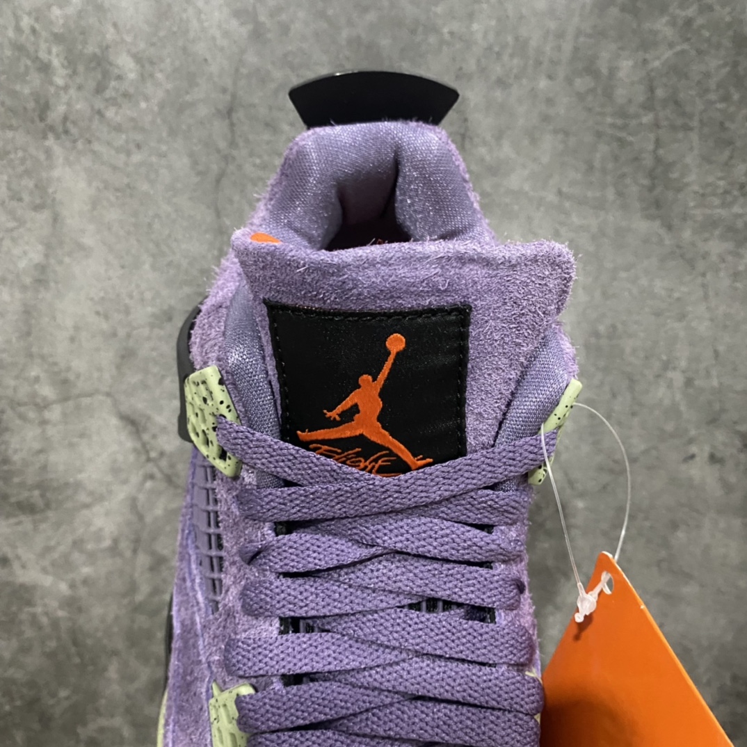 图片[8]-X版Air Jordan 4 Retro 紫色 麂皮 初号机n纯原最高工艺复刻 原装无色差修正n#原楦原纸板开发 全市场最纯正四代版型n#原底真实气垫 回弹反馈充足n完美鞋楦打造 市面最高工艺一切细节如图实拍 所见所得‼️ 货号：AQ9129-500nSize: 36/44.5-莆田鞋批发中心