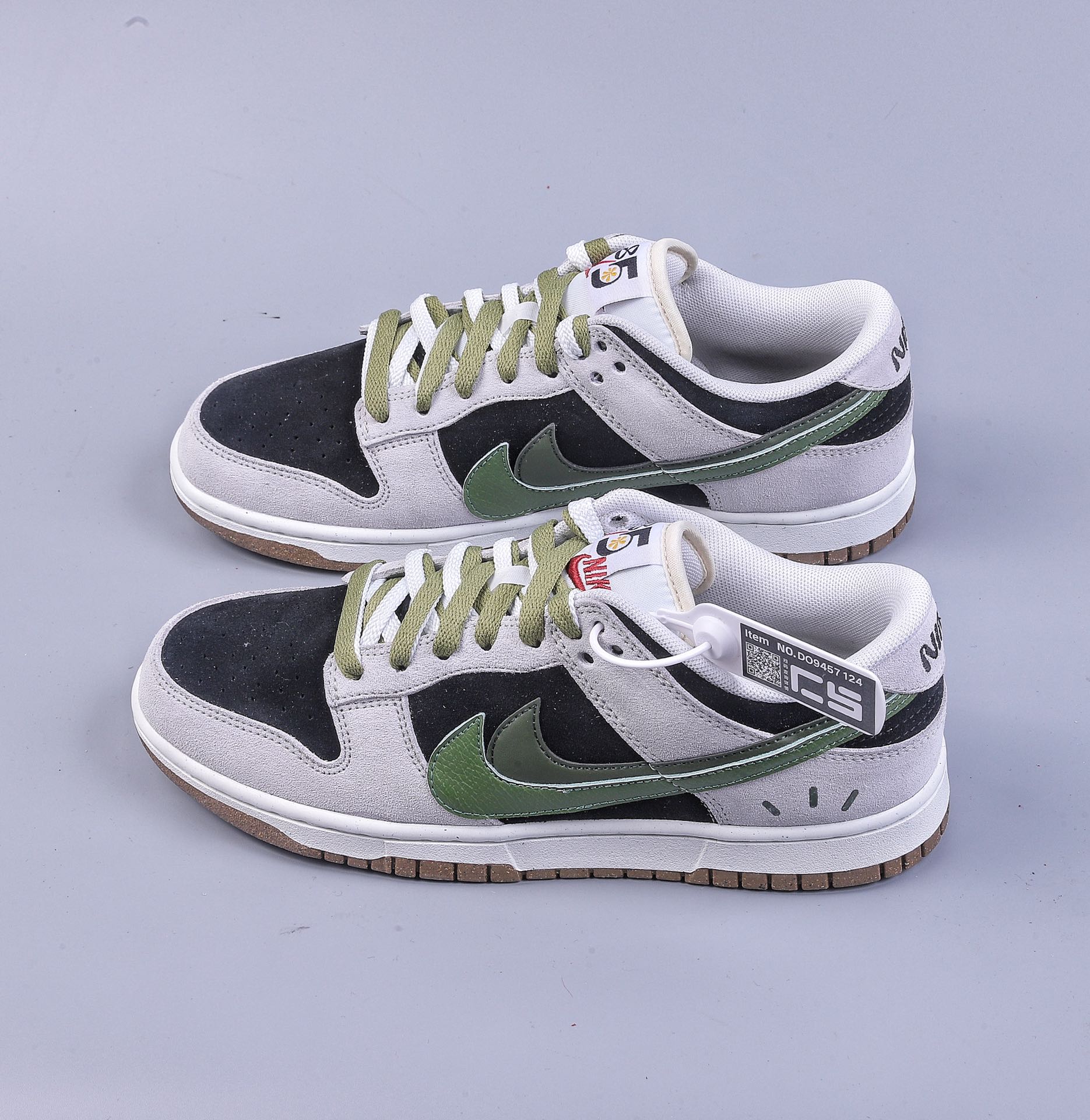 220 CS版Nk SB Dunk Low ”85” 黑灰绿双勾 SB低帮运动休闲板鞋 DO9457-124