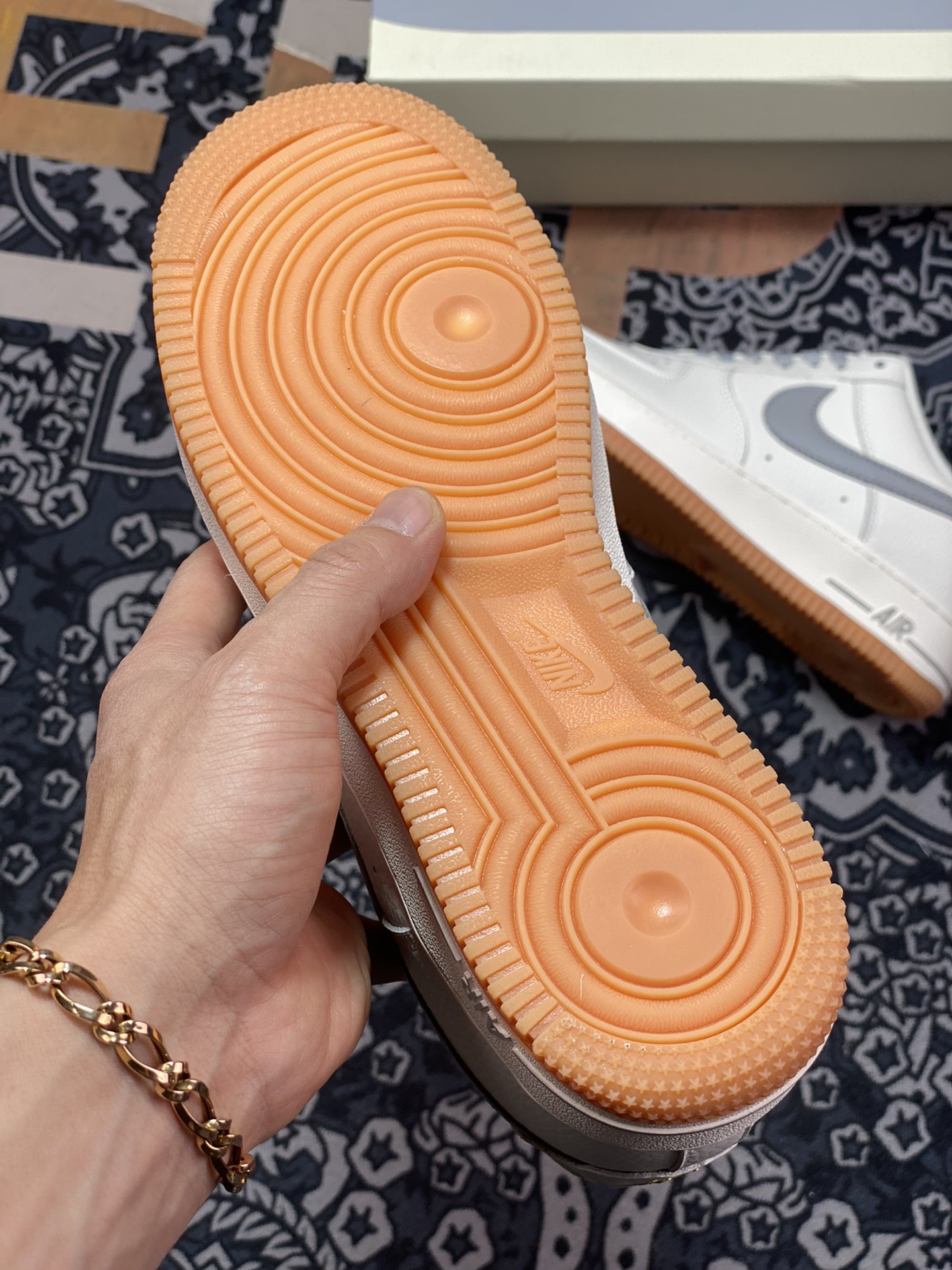 240 Nike Air Force 1’07 Low”Milky White/Grey/Gum”空军一号经典低帮“皮革奶白灰生胶底”ML2022-115