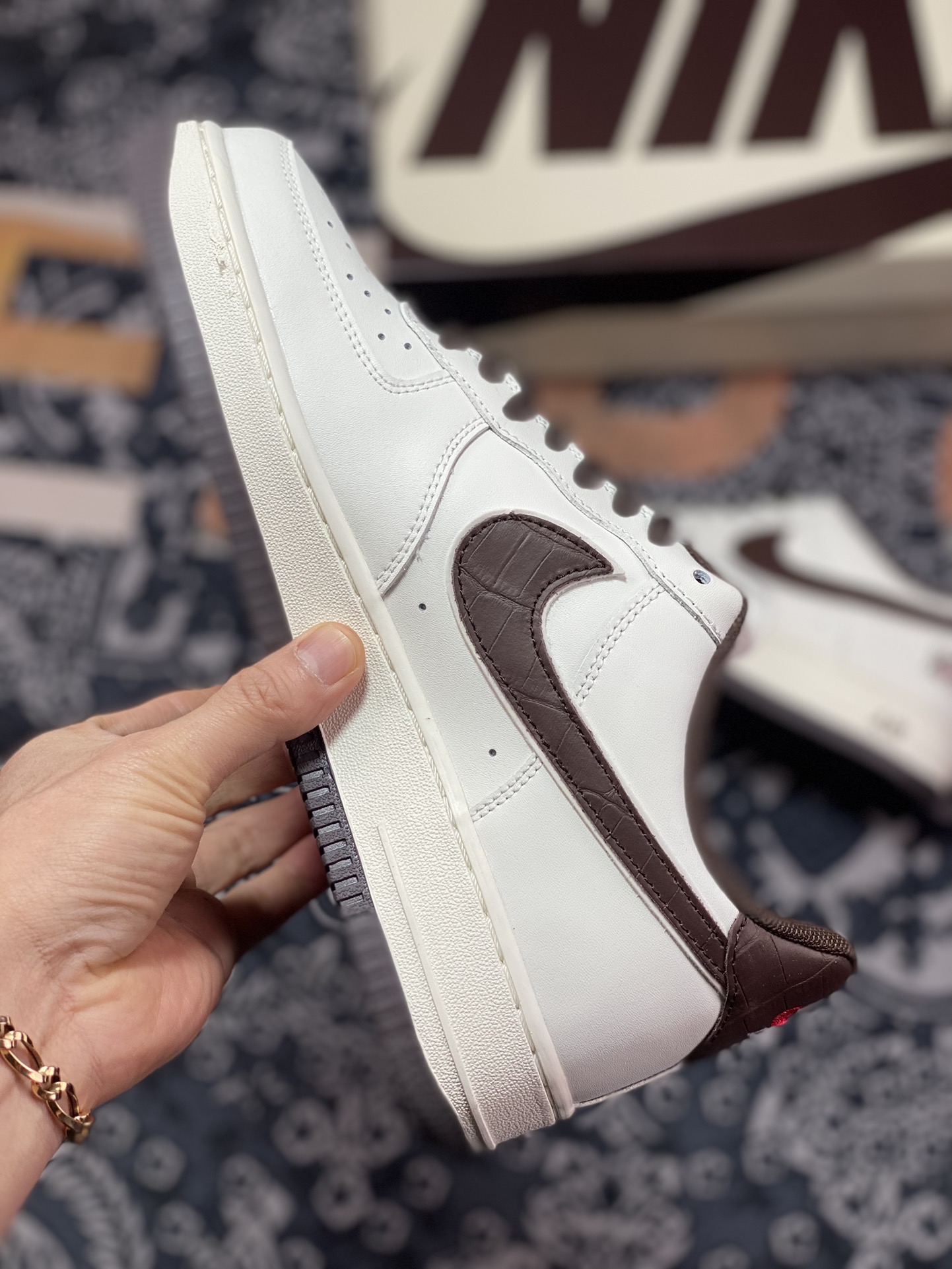 240 Nike Air Force 1 '07 Low ”NYC/White/Brown”空军一号经典低帮“皮革米白深棕NYC”CM9612-023